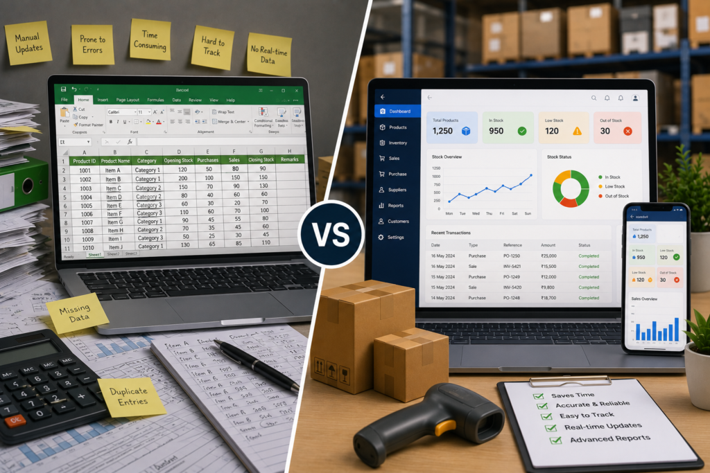 Excel vs Inventory Software: Which One Actually Saves You More Money? excel vs inventory software