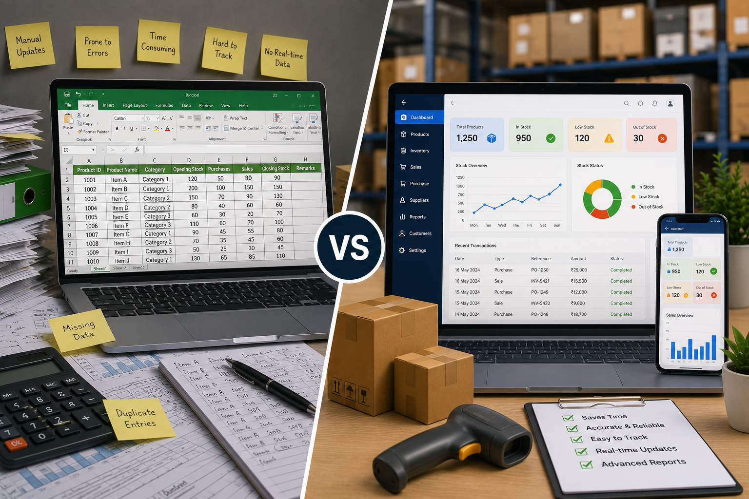 excel vs inventory software