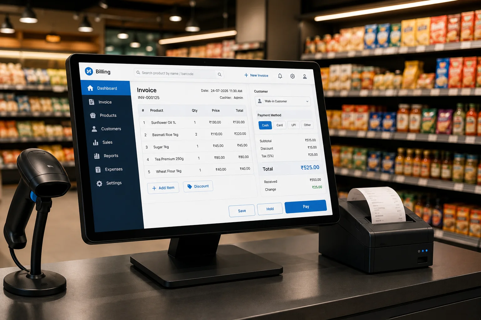 billing software for grocery shops