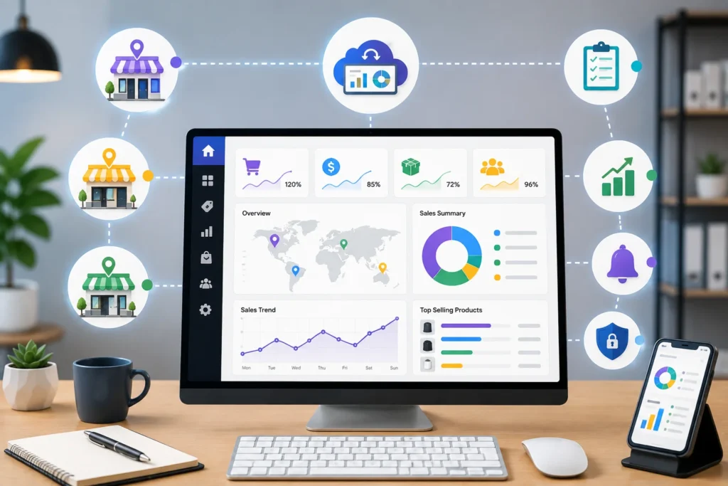 manage multiple store branches
