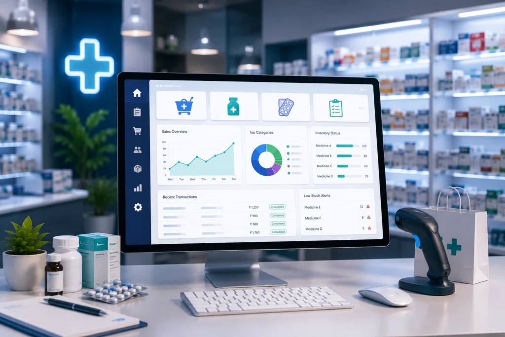 retail management software for pharmacy shops