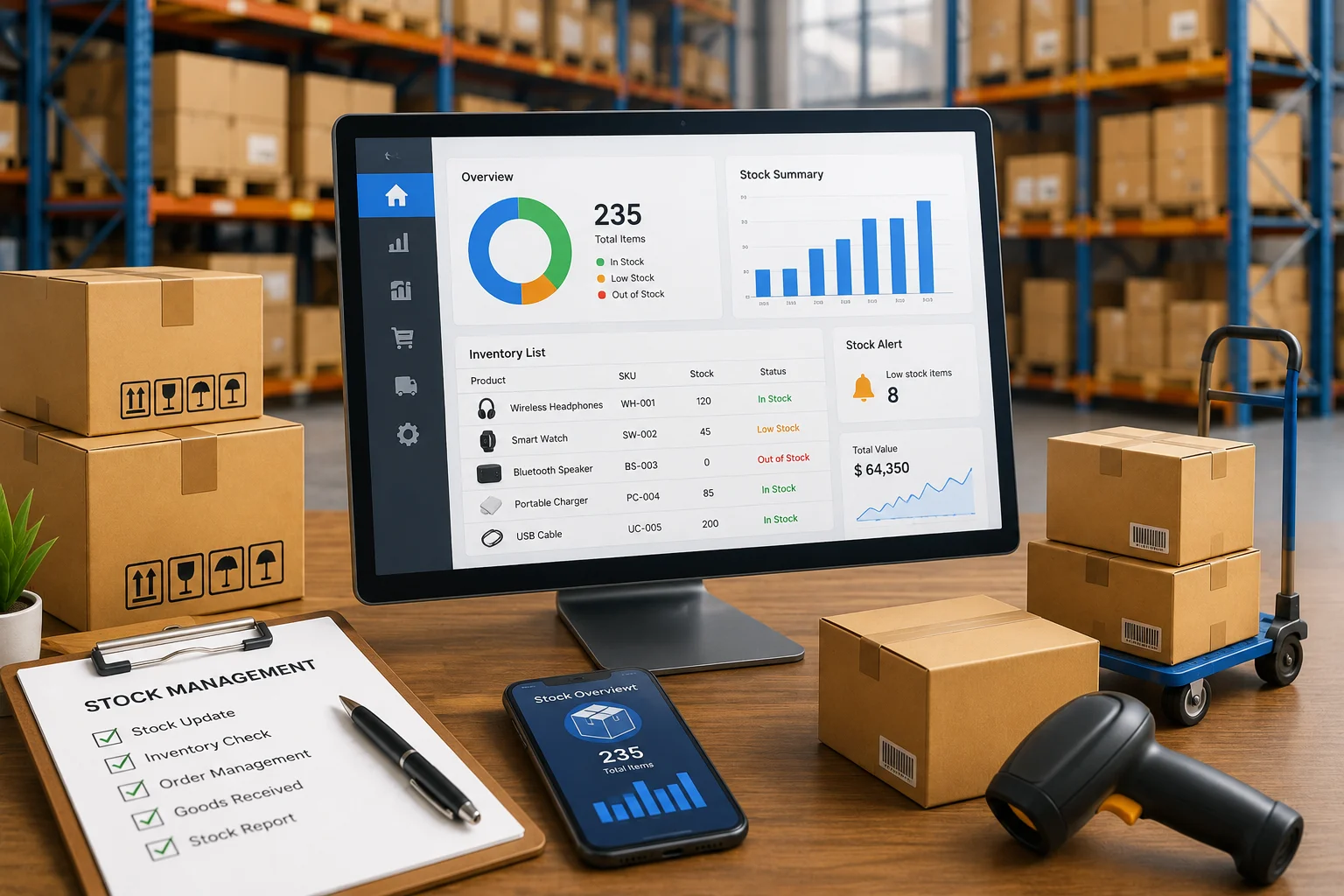 stock management software
